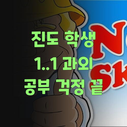 진도 학생, 이제 1:1 맞춤 과외로 공부 걱정 끝내자!..