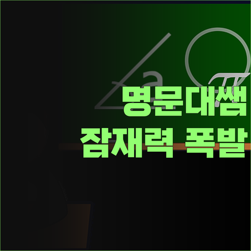 명문대 30대 쌤의 1:1 과외! 너의 가능성을 폭발시켜봐