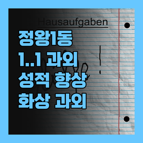 시흥정왕1동 학생들을 위한 1:1 화상과외! 성적 향상 보장