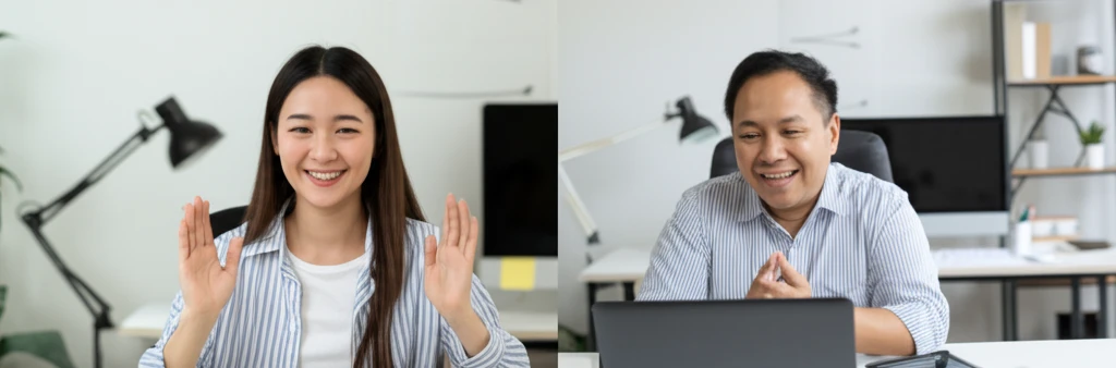 온라인 화상 수업 이미지