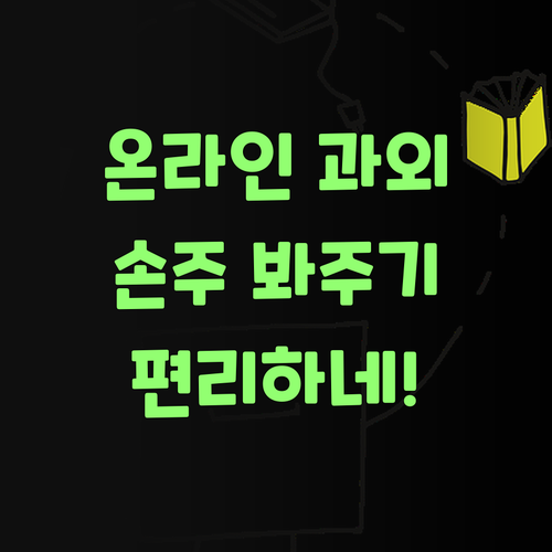 시간, 장소 제약 없이! 온라인 과외로 손주 공부 봐주니 좋소..