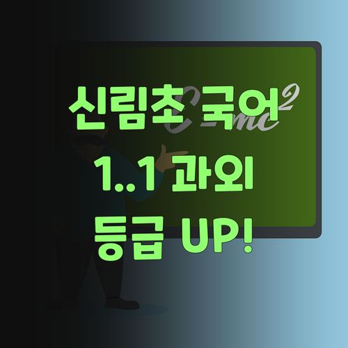 신림초 국어, 이제 1:1 온라인 과외로 등급 UP! 엄마들의 선택