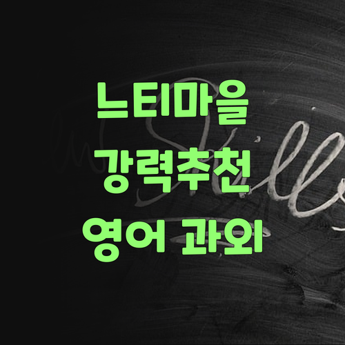 분당 느티마을 맘들의 강력 추천! 퍼스널멘토 영어 과외, 안 하면 손해여라! ..