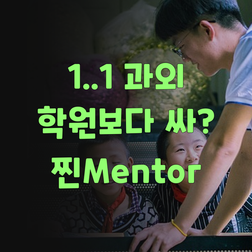 1:1 과학 과외, 학원보다 싸다? 퍼스널멘토는 진짜라니까..