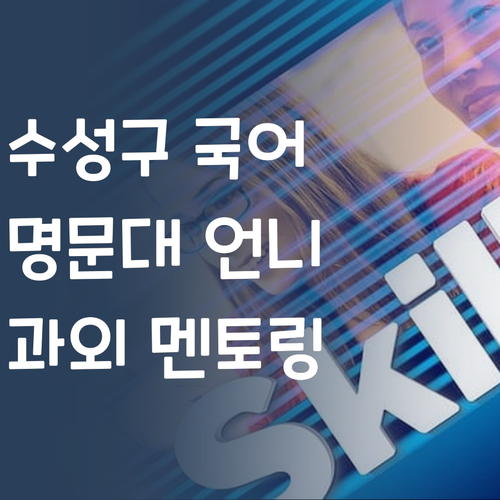 수성구 국어, 명문대 언니의 과외급 멘토링!