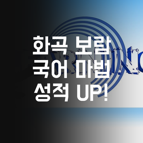 화곡2차보람 중딩들 주목! 명문대 언니가 알려주는 국어 성적 올리는 마법~!