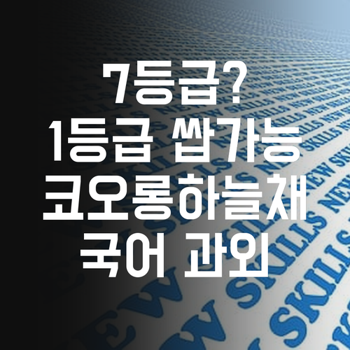 코오롱하늘채 국어 과외, 왜 나냐고? 7등급도 1등급 만든 '전설' 이니까..훗