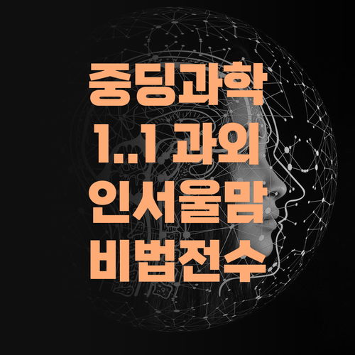 중딩 과학, 퍼스널멘토로 끝내자! 인서울 맘의 1:1 과외 비법..