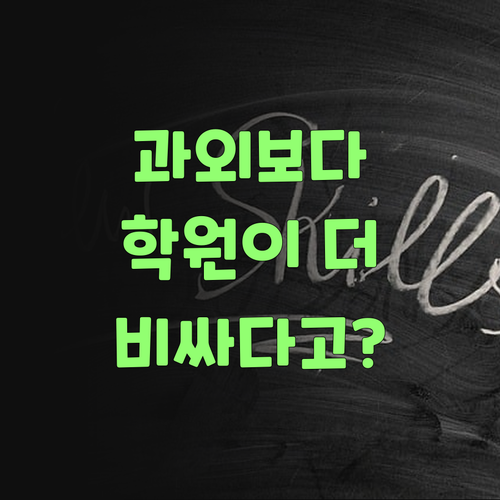 뭣이?! 일대일 과외가 학원보다 싸다요? 퍼스널멘토 말이여..