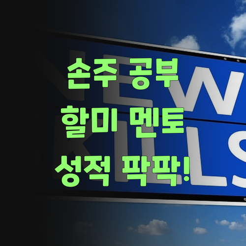손주 공부, 할미가 젤 걱정! 퍼스널멘토로 성적 팍 올려부러..