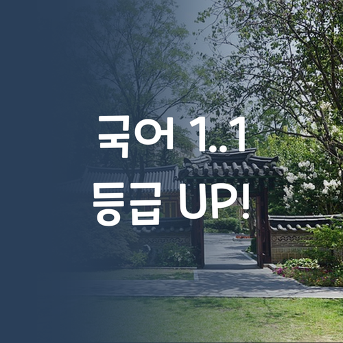 고등 국어, 이제 1:1 온라인 과외로 등급 UP! 비법 전수!