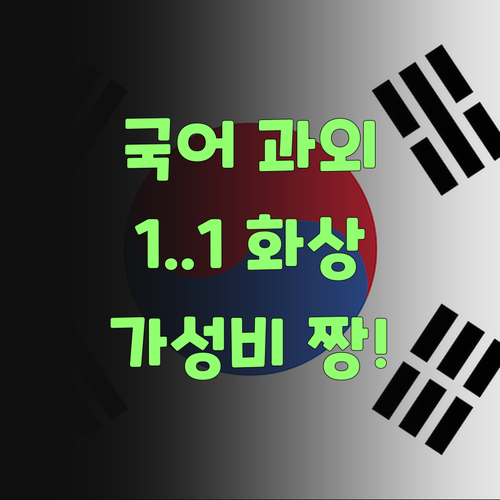 가성비 짱! 퍼스널멘토 1:1 화상과외로 국어 걱정 끝내버려!..
