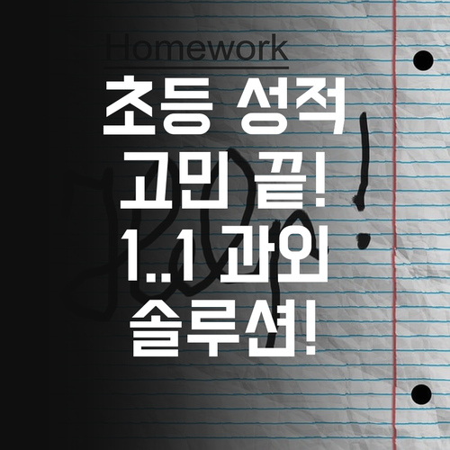 초등 성적 고민 끝! 역삼개나리 1:1 화상 과외, 솔루션은 바로 이거!