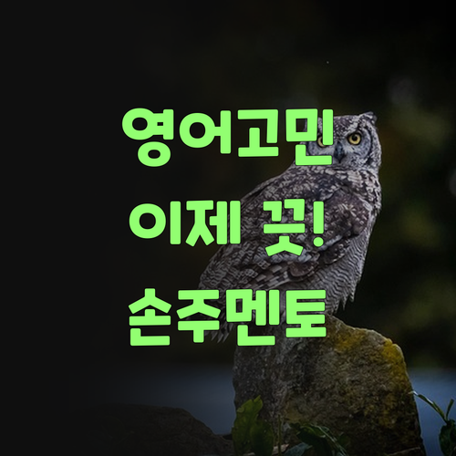 우리 손주 영어, 이젠 걱정 끗! 퍼스널멘토가 다 알아서 해준다!