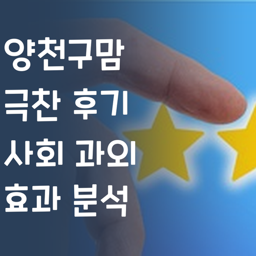 양천구 엄마들의 극찬! 퍼스널멘토 사회 과외 효과?