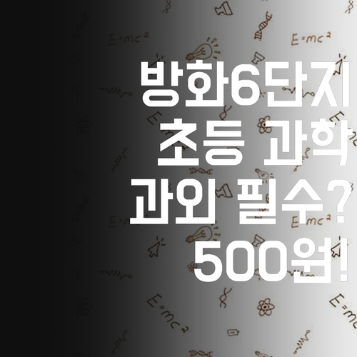 서울대 언니가 알려주는 방화6단지 초등 과학 공부법! 1:1 과외, 왜 해야 할까? ..궁금하면 500원!