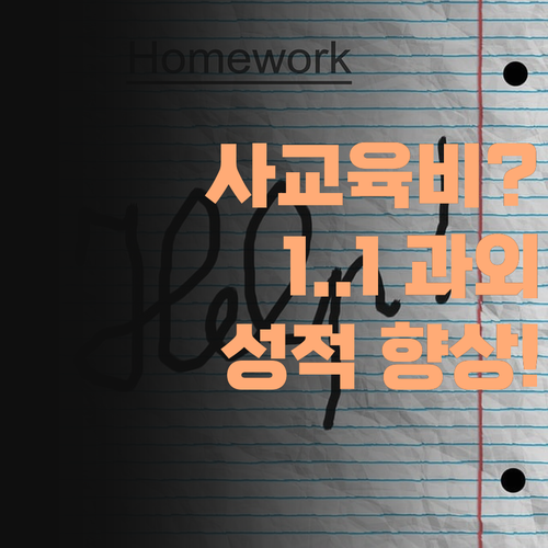 사교육비 아깝다 생각말고! 퍼스널멘토 1:1 과외로 확실하게 성적 올려보자..