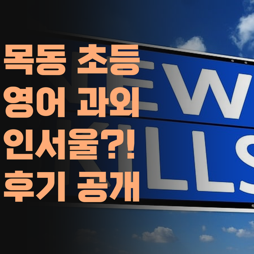 목동 초등 영어, 1:1 화상 과외로 인서울? 퍼스널멘토 후기!