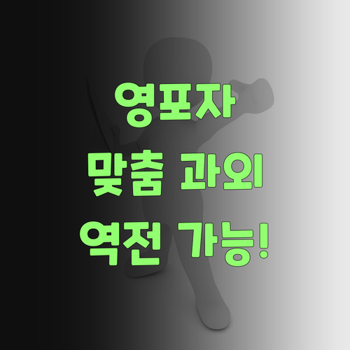 영어 노베도 괜찮아 관악동부 멘토의 맞춤 과외로 역전 가능!