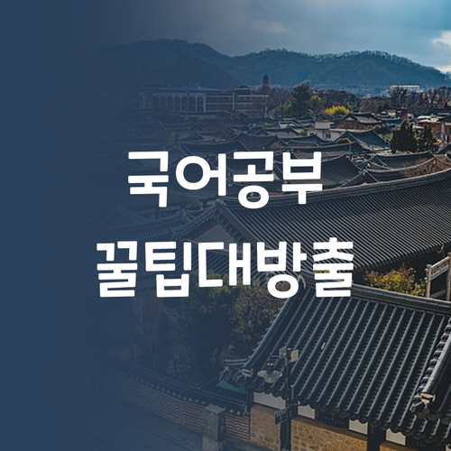 고등 국어, 혼자 끙끙 😫? 명문대 언니의 꿀팁 대방출! 💨