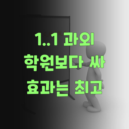 퍼스널멘토 1:1 과외, 학원보다 싸고 효과는 최고! 💯