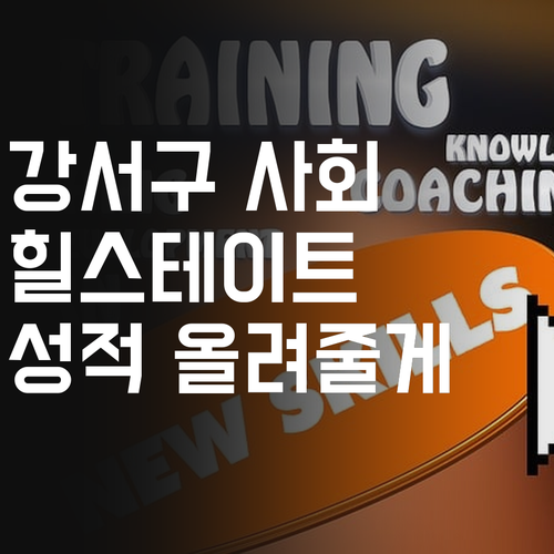 강서구 사회 과외는 내가 젤 잘나가! 힐스테이트 학생들, 성적 올려줄게!