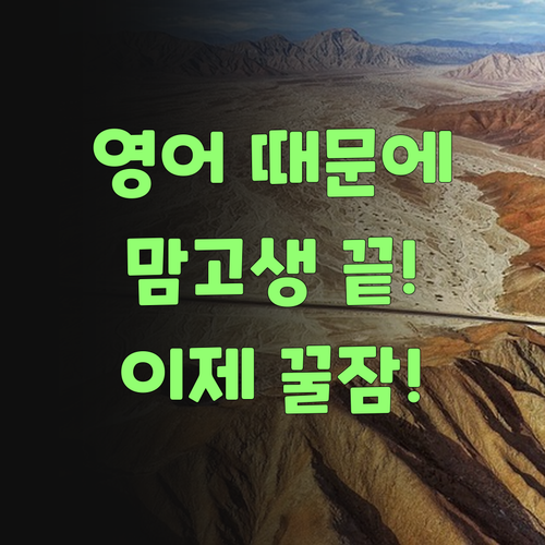애들 영어 때문에 밤잠 설쳤는디.. 퍼스널멘토 덕분에 이젠 맘 편히 잔당께!