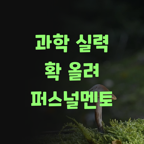 우리 애 과학 실력, 퍼스널멘토로 확 올려보자!..