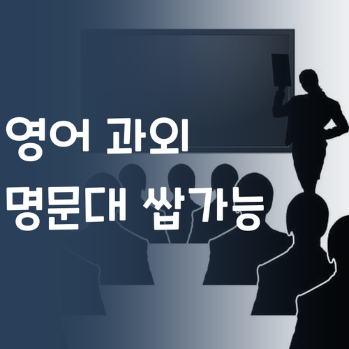1등급 멘토의 영어 과외! 너도 명문대 갈 수 있어! (레알!)