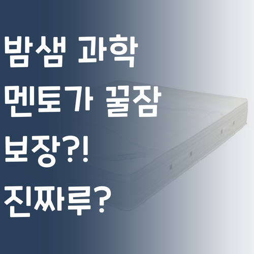 고등과학 때문에 밤샘? 퍼스널멘토가 꿀잠 보장한다!