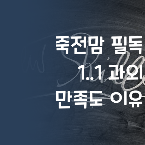 용인 죽전맘 필독! 퍼스널멘토 1:1 과외, 왜 만족도가 높을까?
