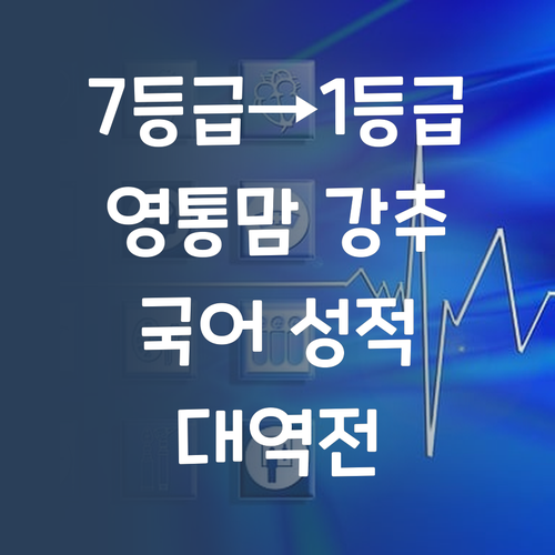 7등급→1등급 실화?! 퍼스널멘토 국어 후기, 영통맘들 난리!