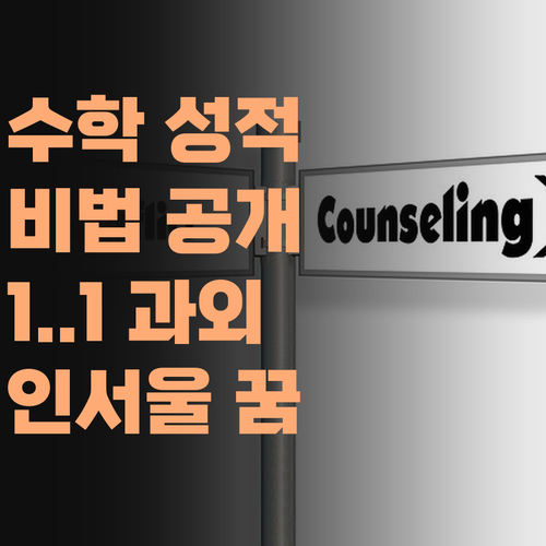 수학 성적 올리는 비법? 퍼스널멘토 1:1 과외로 꼼꼼하게 관리받고 인서울 꿈을 이루자!..