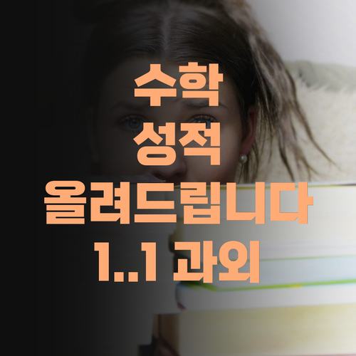아무리 해도 안 오르는 수학? 꼼꼼한 쌤의 1:1 과외로 등급 UP!