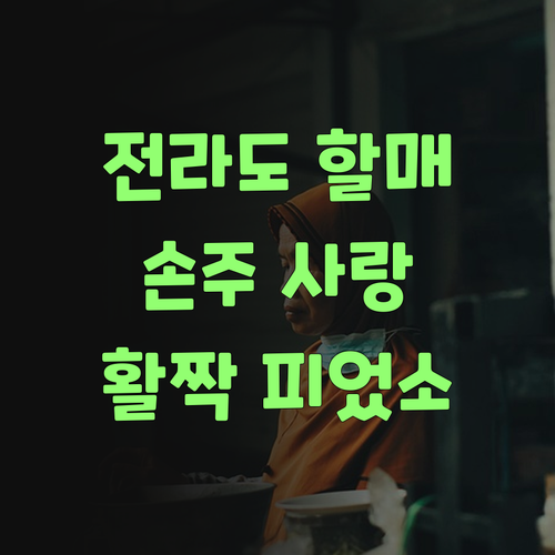 전라도 할매의 손주 사랑! 퍼스널멘토 과학 과외로 활짝 피었소..