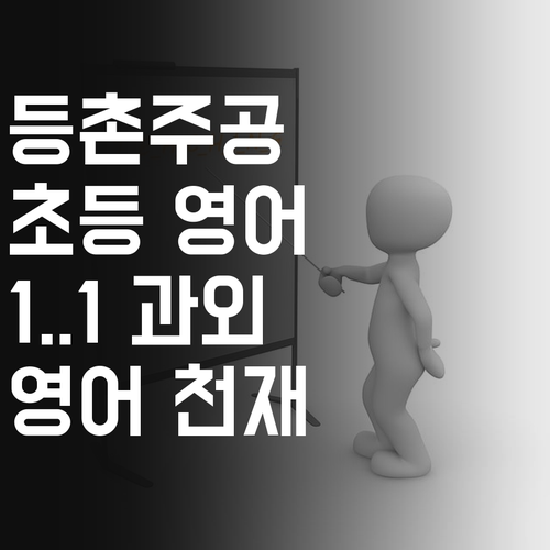 등촌주공 초등학생 필승! 1:1 영어 과외로 영어 천재 만들기 프로젝트! 🤓