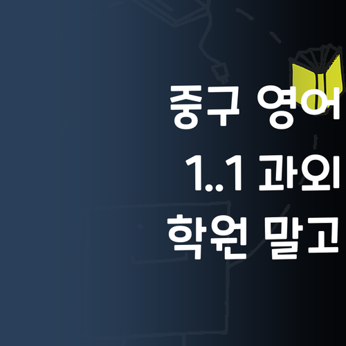 대전 중구 중학생 영어, 비싼 학원 말고 1:1 맞춤 과외 어때?