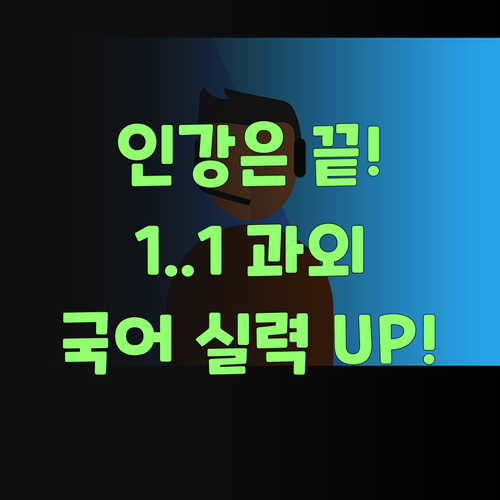 인강은 이제 그만! 퍼스널멘토 1:1 맞춤 화상과외로 우리 아이 국어 실력 올려보자..