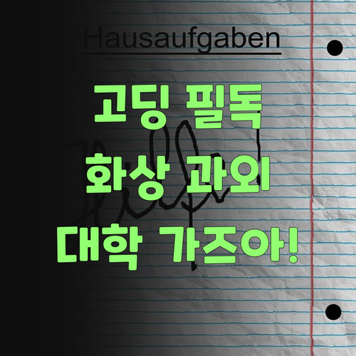 고딩들아, 1:1 사회 화상과외 받고 대학 가즈아~! 💖 신림동 꿀팁 대방출