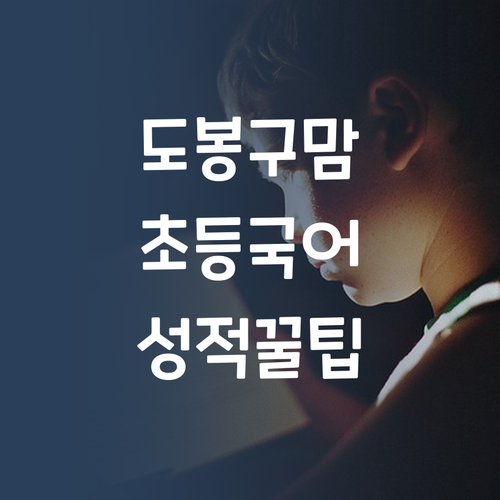 도봉구 맘들, 주목! 초등 국어 성적 올리는 가성비 꿀팁 대방출!