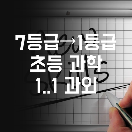 7등급도 1등급 만든 비법! 😉 등촌부영 초등 과학, 1:1 맞춤 과외로 끝!