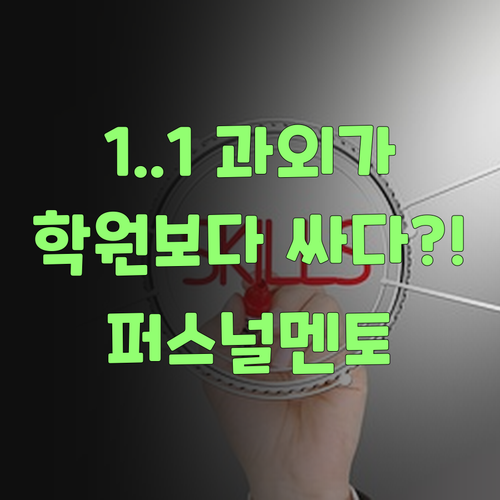 워메, 1:1 과외가 학원보다 싸다니! 퍼스널멘토 진짜 혜자스럽네..