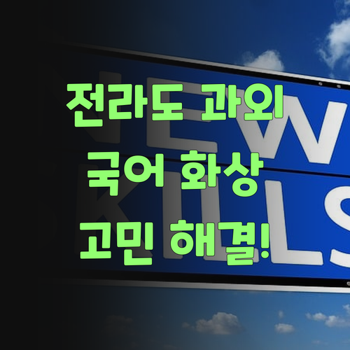 아따, 퍼스널멘토 화상과외! 우리 아그들 국어, 이제 걱정 붙들어 매도 된다니까..