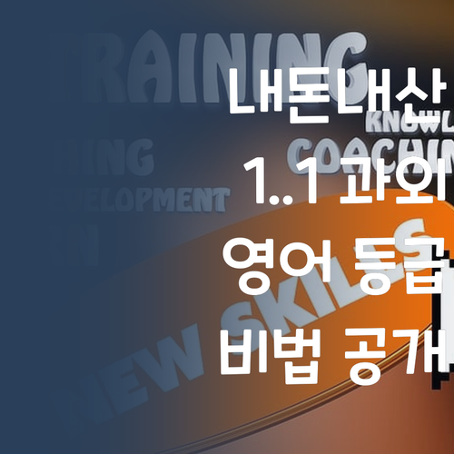 내돈내산! 퍼스널멘토 1:1 과외로 영어 등급 올린 비결