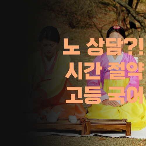 상담 없이 바로 시작? 퍼스널멘토 고등국어, 시간 아껴서 대학 가자!