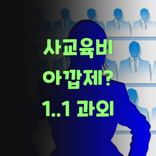 사교육비 아깝제? 퍼스널멘토 1:1 과외로 똑똑하게 공부시키랑께..