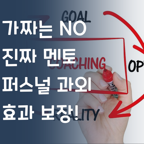 가짜 1:1 과외는 이제 그만! 🙅♀️ 진짜가 나타났다, 퍼스널멘토!