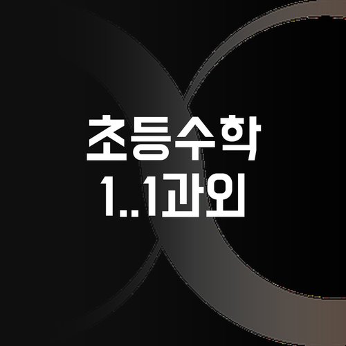 초등 수학, 기초부터 탄탄하게! 등촌동 1:1 맞춤 화상 과외로 완벽 마스터!