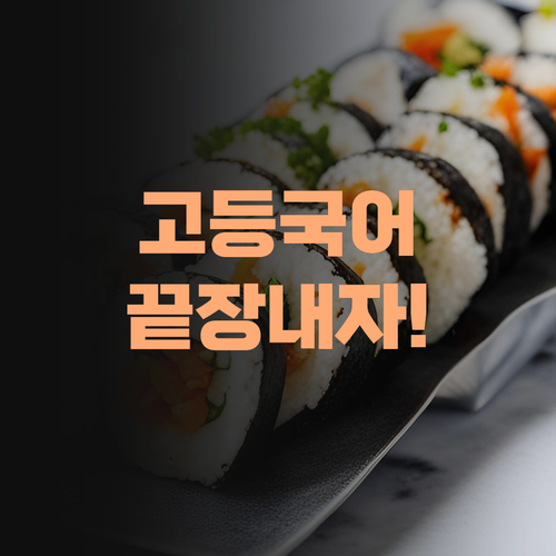 고등 국어, 와이라노?! 인자 퍼스널 멘토로 끝장내자!