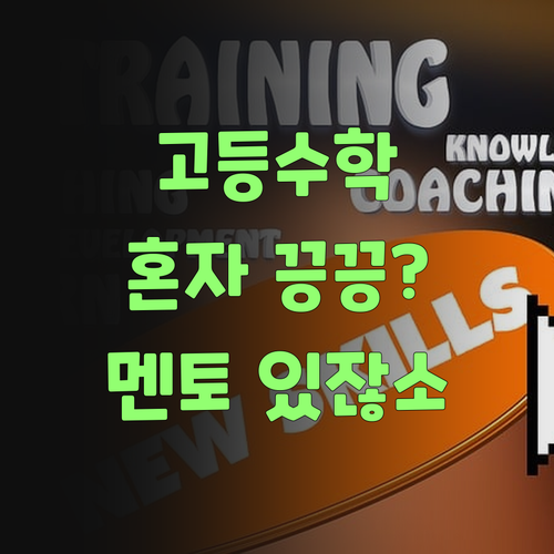 고등 수학, 혼자 끙끙 앓지 마랑께! 퍼스널멘토가 있잖소..